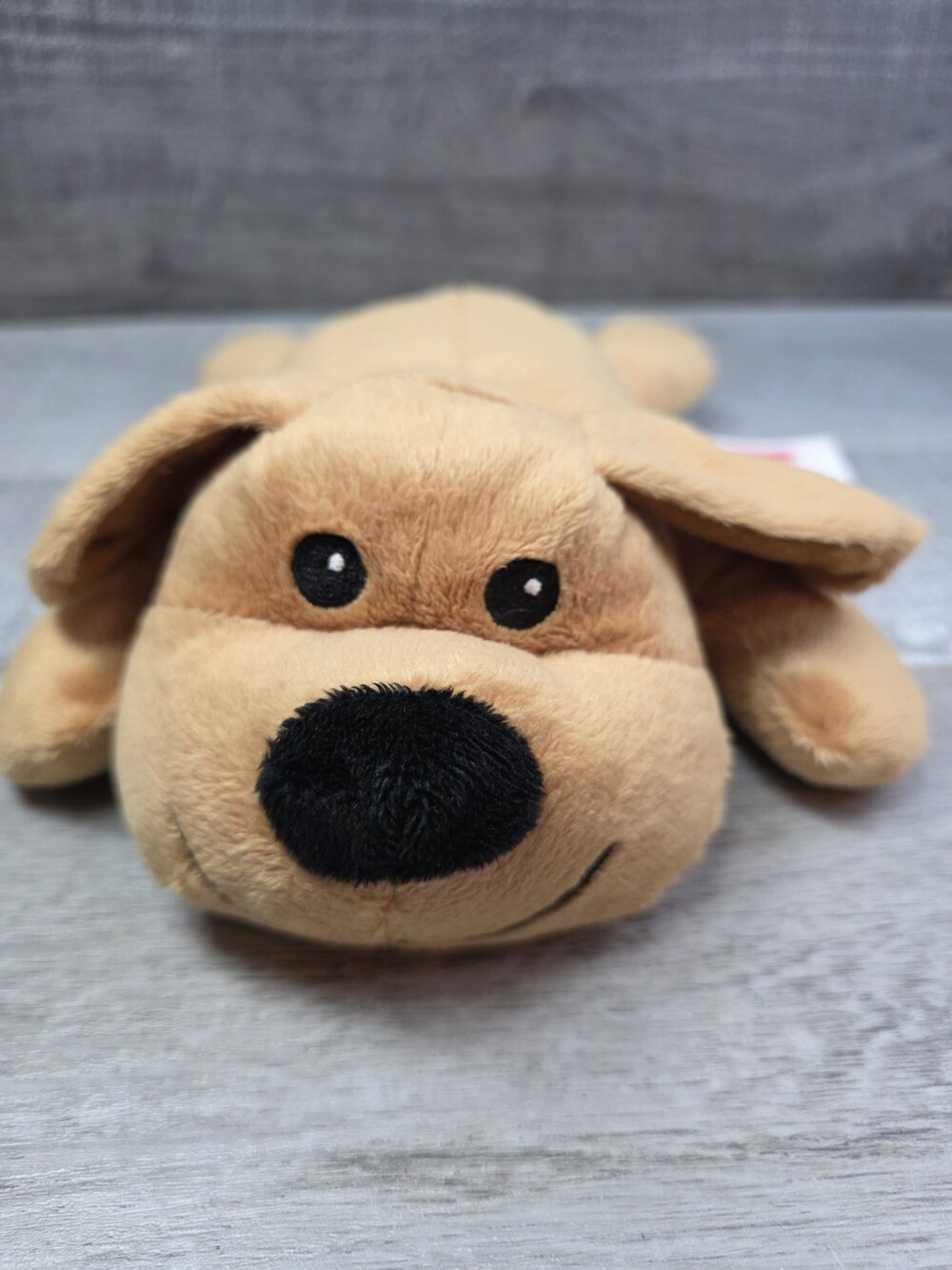 Melissa and Doug Puppy Dog Plush Tan Stuffed Animal Toy 10" Laying Flat b162